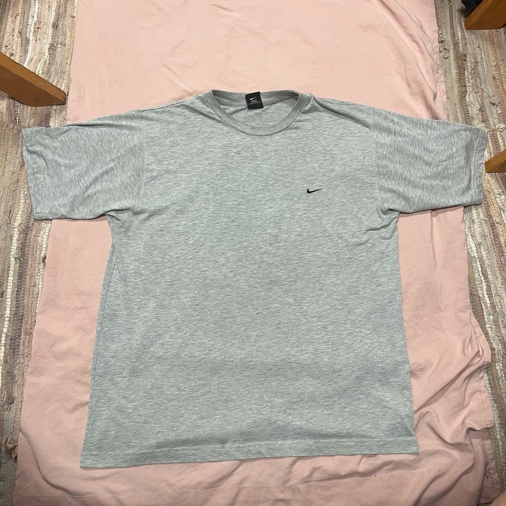 Vintage 1990's Gray Nike Essentials Tee Embroidered Swoosh